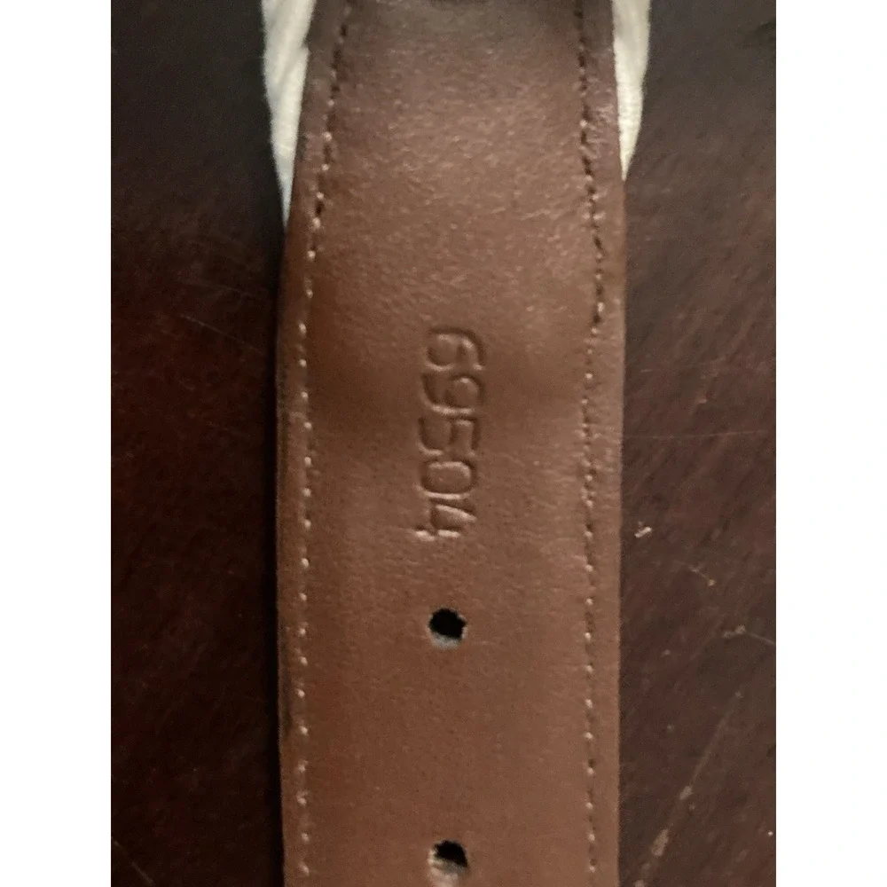 Torino Leather Woven Belt Size 42 Ivory Stretch Braid Silver Brass‎ Buckle USA